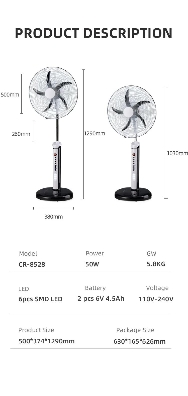Rechargeable Electric Stand Cooler, 45, Plastic - detail 20