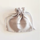 Jewelry Microfiber Suede Custom Jewelry Packaging Pouch With Logo