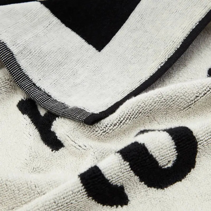 promotional custom pattern beach/sports towel jacquard woven logo cotton terry bath towel