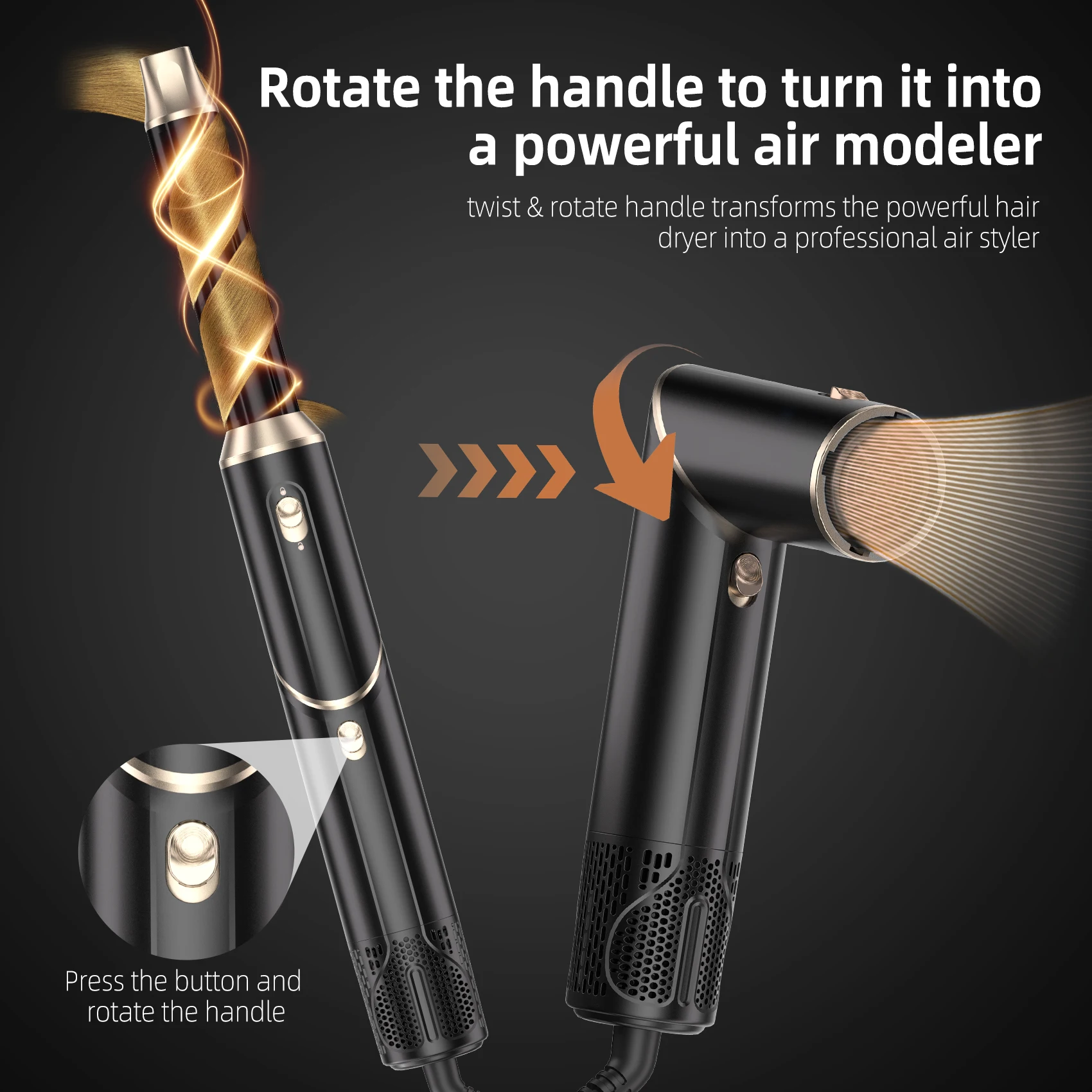 Airstyler Air Hair, 110V-220V, 1000W - detail 2