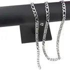 Silver 4mm Width 33ft Stainless Steel Figaro Chains Findings Silver Tone Fit For Jewelry Making DIY