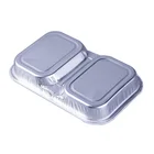 Airline Lunch Box Aluminium Foil Lunch Tray Disposable Aluminum Foil Airline Container Lunch Box Meal Food Tray