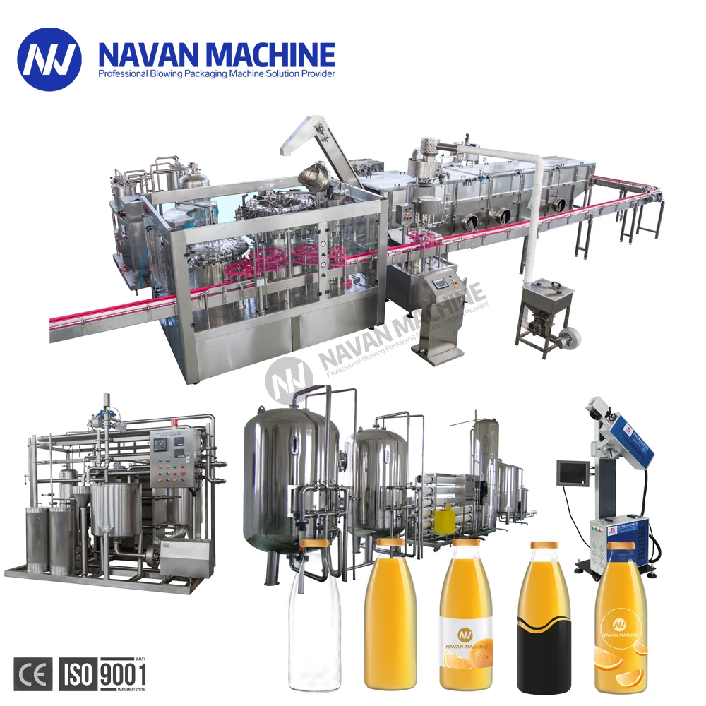 NAVAN Citrus Juice Orange Juice Filling Machine Fully Automatic Production Line supplier
