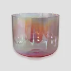 Alchemy Light Pink Crystal Singing Bowls 6"-12" Chakra Tuned 3rd 4th Quartz Sound Bowls For Healing Sound Bath