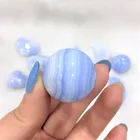 Hot Sale Natural Healing Crystals Polish Small Blue Lace Agate Carving Sphere Moon Heart Shape
