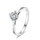 Sterling 925 Sterling Silver DE Color 0.5CT Moissanite Ring
