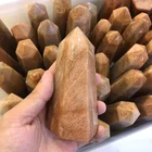 Wholesale Natural High Quality Yellow Moonstone Crystal Points Peach Moonstone Point For Sale