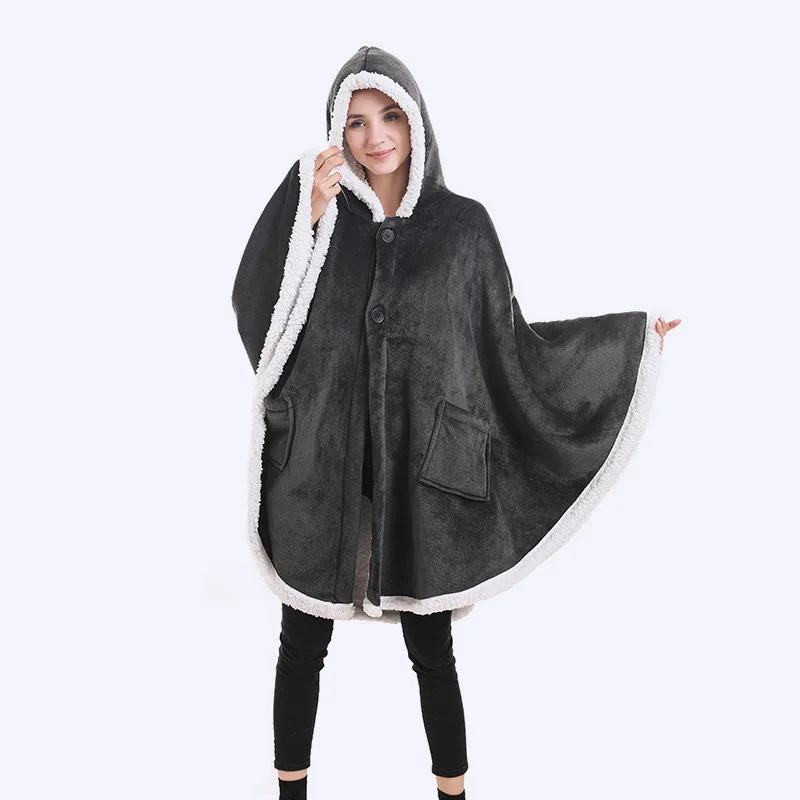 fleece cloak hoodie