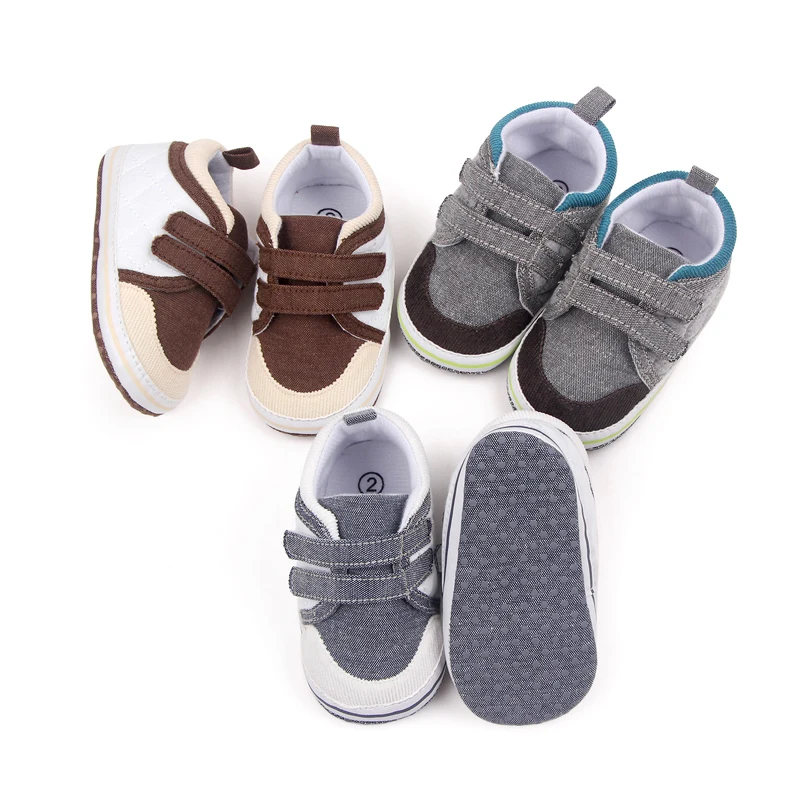 Spring and Autumn New Men's Baby Canvas Shoes Walking Shoes Soft Soles with Baby Shoes supplier