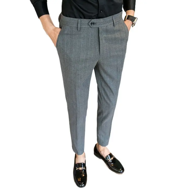 Straight Leg Formal Pants Smart Casual 
