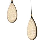Energy Saving Lamp Pendant Lamp Energy Saving Acrylic Led Crystal Sand Pendant Lamp Light For Living Dining Room