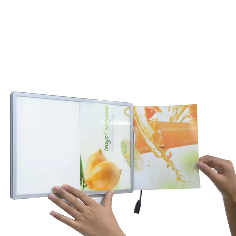 product advertising led display acrylic led snap frame advertise light box restaurant advertising wall mount menu board-21