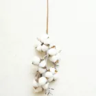 White Flower Real Cotten Made From Natural White Cotten Flower Cotton Boll Holiday Decoration Medium Stem