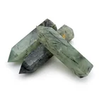 Gemstone Prehnite Prehnite High Quality Natural Crystal Quartz Gemstone Wands Green Prehnite Point
