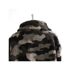 Women Coat New Camouflage Costume Winter Dress Collar Hooded Cotton-padded Clothes Women Coat