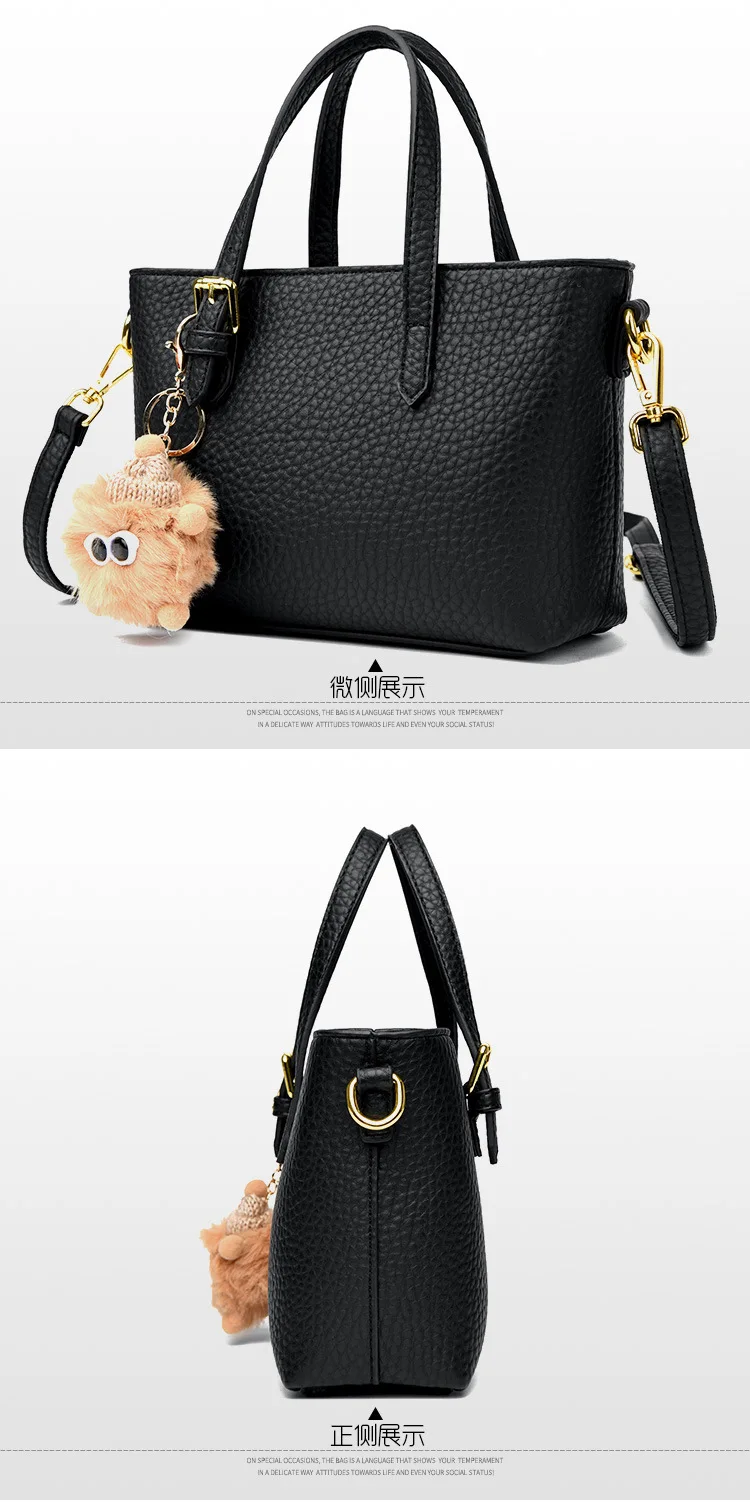 Brand Large Capacity Handbags Fashion Luxury Designer Women Pu Leather Shoulder Bag Female Vintage Tote Bag