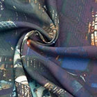 Skirt Factory Wholesale As Pictures Satin Printed Fabric Polyester For Dress Shirt Skirt Blouse
