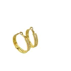 Hoop Exquisite Sparkling Round Bead Rim Full Diamond Starry Big Hoop Earrings
