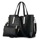Handbag Womens Bags Set Handbags Fashion Women Bag Embossing Crocodile Pattern Leather Purses And Handbag Set