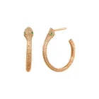 Copper Charm Earring Gemnel Classic Copper Jewelry Gold Plating Charm Brass Snake Hook Hoop Earring