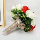 Rose Artificial Rose Wedding Bridal Bouquet Wholesale Bridal Holding Wedding Flowers Artificial Rose Flower