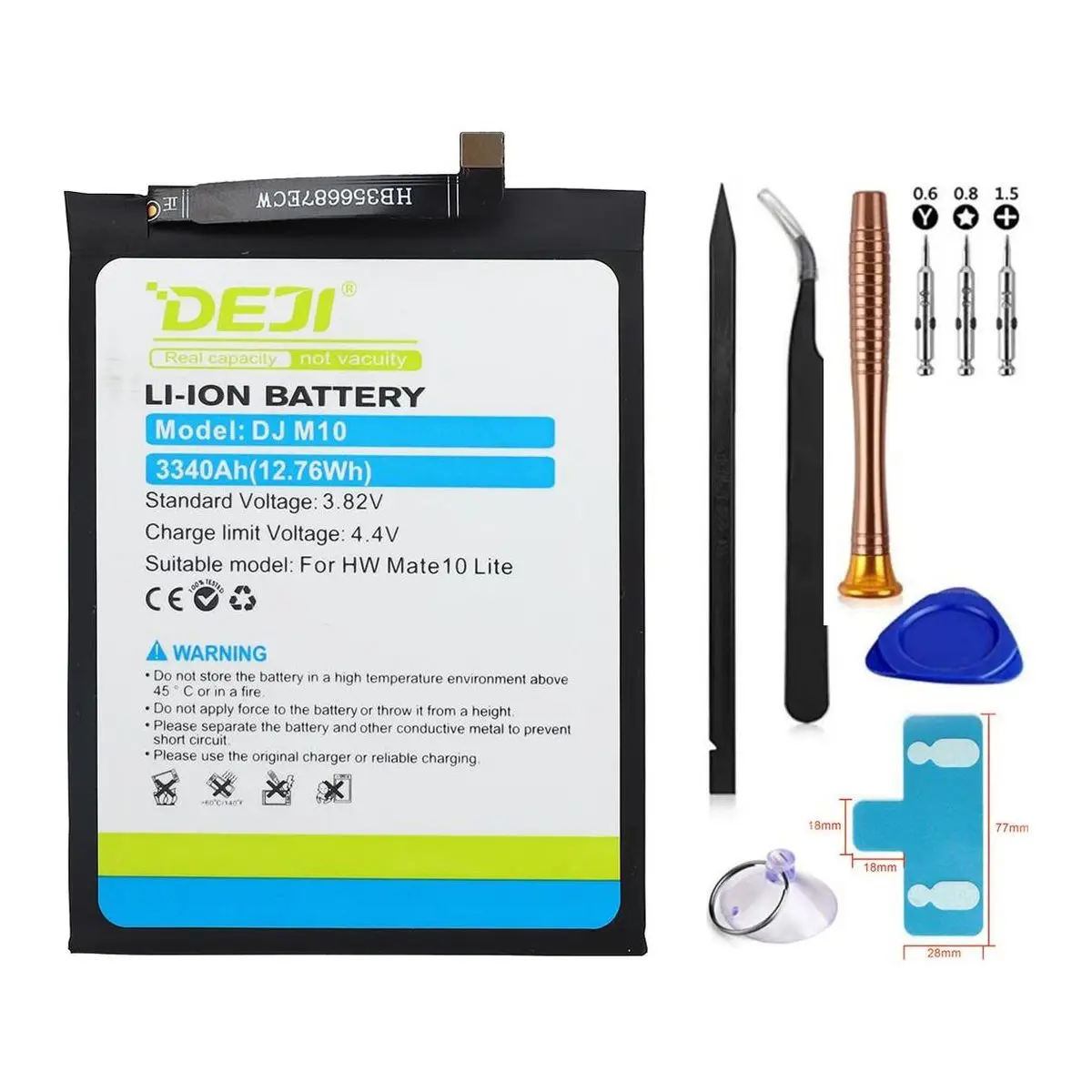 Luchtpost nikkel kwaadaardig Deji Hb356687ecw Battery For Huawei Mate 10 P30 Lite Nova 2 P Smart Plus  Honor 7x 9i 2018 3i - Buy Batteries Battery P9 Hb366481ecw,Lithium Ion  Battery For Huiwei,Low Price For Huawei