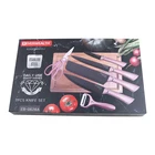 Kitchen 7 PCS Kitchen Chef Knives Pink Kitchen Knives Set With Chopping Board