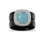 Ring New Arrival Luxury Cat Eye 925 Sterling Silver Engagement Dainty Ring Jewelry