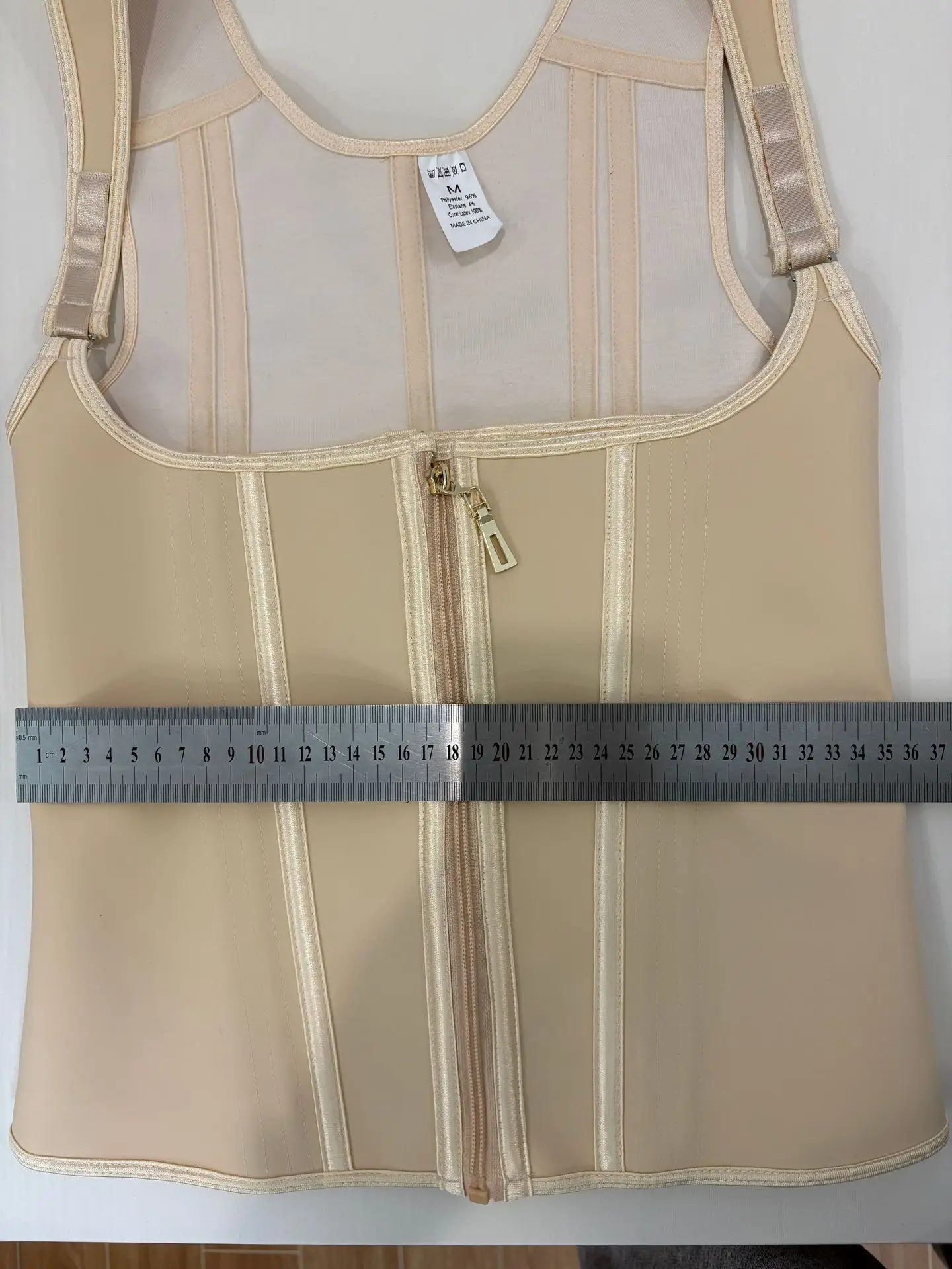 HKRXEC Open-Bust Zip-Front Waist Trainer Corset