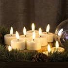 Light Led Candle Candle Light Led Matti's 3D Real Flame Warm Light Paraffin Wax 5 Hours Timer Flameless Tea Light Led Candle