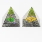 Crystal Resin Wholesale Crystal Energy Orgonite Pyramid Natural Crystal Jewelry Resin Crafts For Fengshui