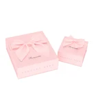 Mini Jewelry Box Eco-Friendly Magnetic Closure Jewelry Gift Box Necklaces Cardboard Packaging Box Rigid With Sponge