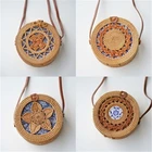 Wholesale Wholesale Summer Vacation 2021 Rattan Straw Bamboo Diy Women Handmade Bags