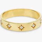Diamond Ring Star Setting Diamond Ring Mothers Day Sale 18K Gold Wedding Band With Diamond Fit Ring