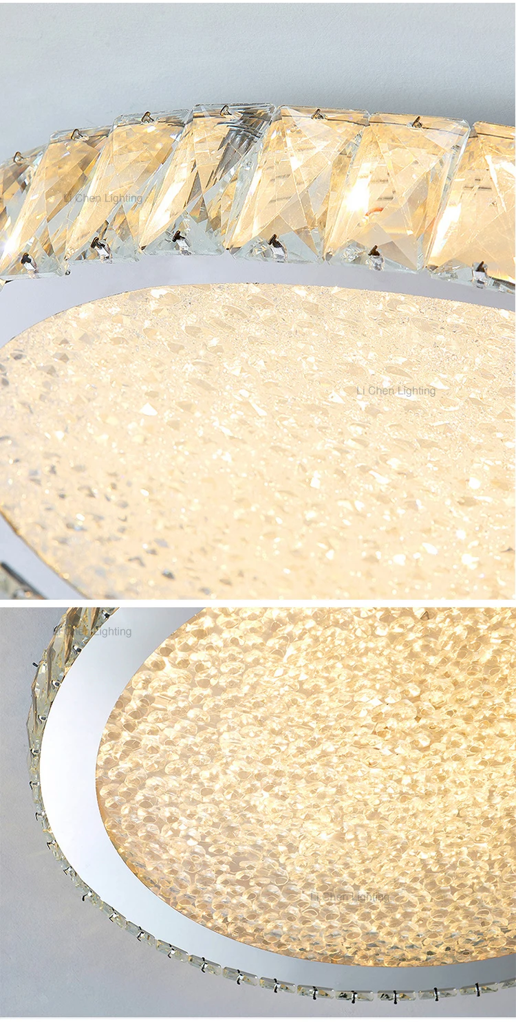 c0065 luxury style home hotel villa indoor decoration crystal modern square round led ceiling lamp -3