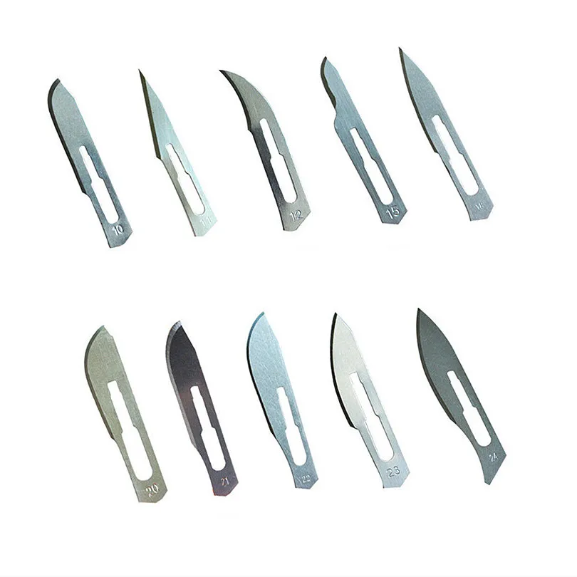 Sterile Disposable Carbon Steel Scalpels #21 Plastic Handle 10 Per pack Free? 