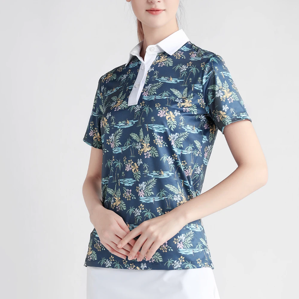 Polyester 8 Spandex Funky Golf Polo 