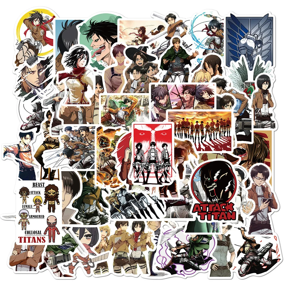 Wholesale 50pcs/bag Anime Attack On Titan Stickers Waterproof Sticker  Mobile Bottle Luggage Laptop Fashion Sticker - Buy Attack On Titan Anime  Sticker For Skateboard Luggage Laptop Phone Diy Cartoon Label Stickers  Printing,Hot