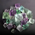 Fluorite Octahedron Wholesale Natural Quartz Healing Crystal Rough Rainbow Fluorite Octahedron