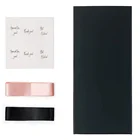 Box PSB Custom Logo Foldable Rigid Black Cardboard Magnetic Closure Packaging Gift Box With Ribbon