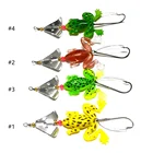 Baits Fishhooks Metal Bait Soft Plastic And Metal Spoon Lures Spinne Rbaits 6.2g Fishing Baits With 6# Fishhooks Fishing Wobblers