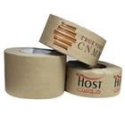 Adhesive Kraft Paper Custom Logo Wet Adhesive Gummed Tape Wet Sealing Reinforced Packing Kraft Paper