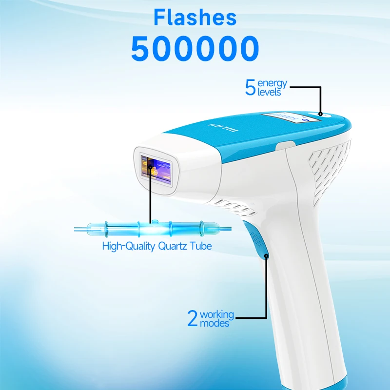 US Plug Electric IPL Laser Hair Removal Machine Facial and Body Epilator for Women Home Depilation Device