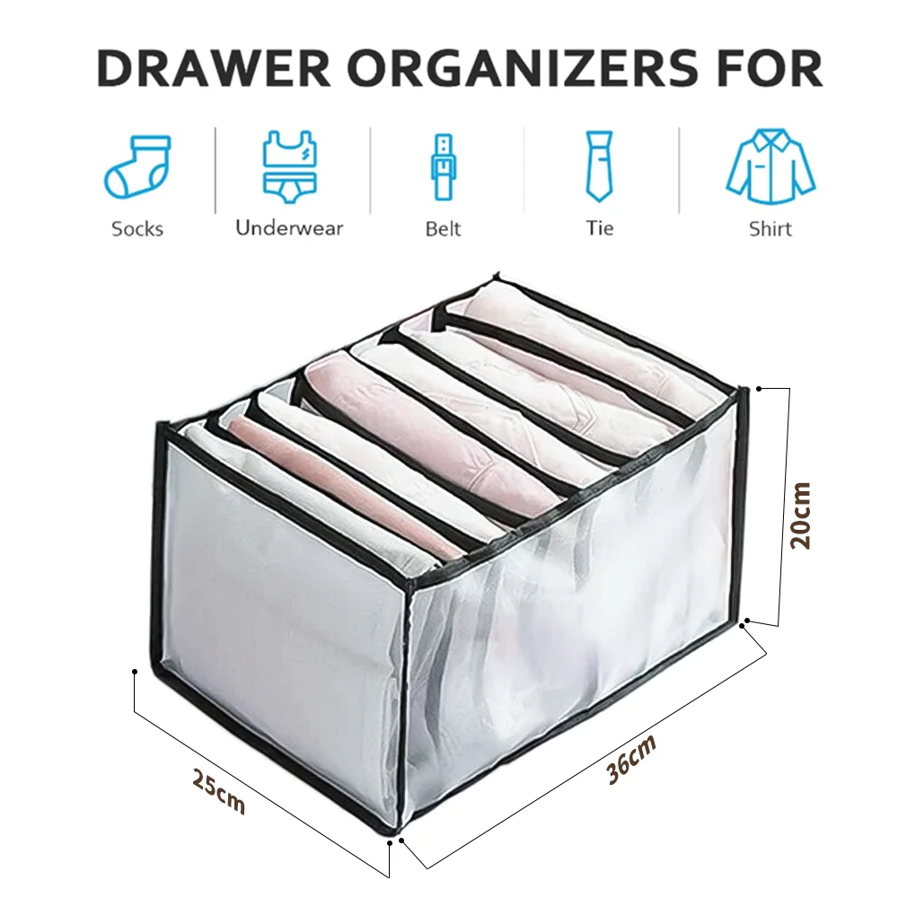 Jeans Hot Selling  Clothes Organizer Closet Storage Closet Storage Box Wardrobe Clothes Organizer For Jeans Underwear