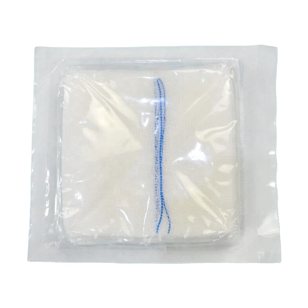 100% cotton medical hospital sterile gauze swab 10*10cm