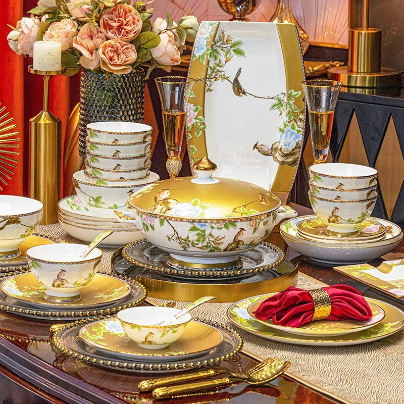 product china dream restaurant tableware ceramic ceramic dish plate set for gift manufacturer-4
