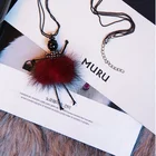 Girl Necklace Unique Cute Girl Jewelry Sweater Pendant Charm Mink Necklace