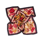 Silk Square Made In China Top Selling 2021 Printed Ladies Chinese Silk Scarf