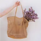 Handbag Mesh Beach Tote Womens Shoulder Handbag Custom Beach Bags