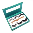 Eyelash Real Mink Custom Packaging Box Mirror Lashes Case With Tweezer Eyelash Glue Box 6d Mink Eyelash